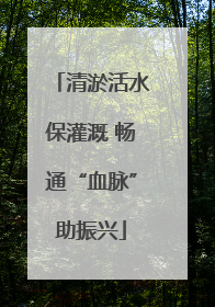 清淤活水保灌溉 畅通“血脉”助振兴